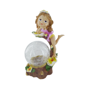 Custom Resin Crafts party Decoration Solar Light up Fairy Statues party Gifts Small Fairy Statue