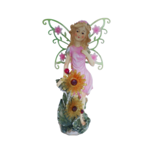 New Resin Crafts Flower fairy Sculpture Angel  Statue Ornaments Solar Garden Desktop Ornaments Home Decoration